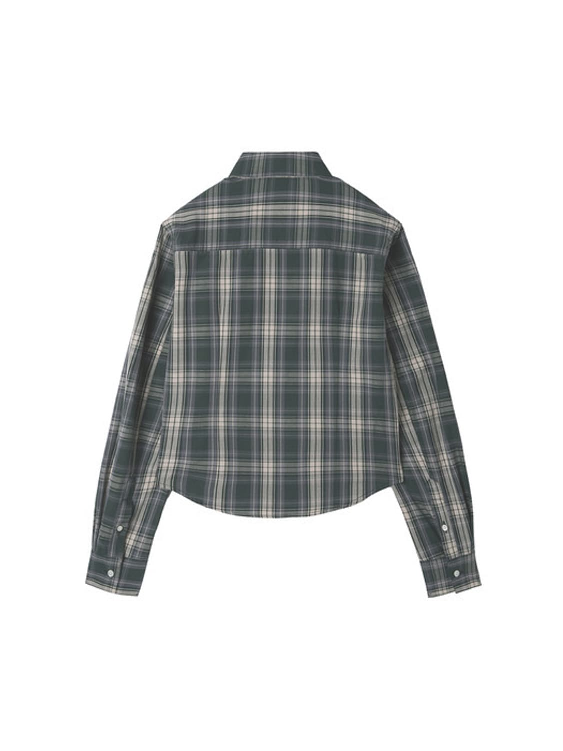 [vnmt] 바니쉬먼트 체크셔츠 그린 / 크롭셔츠 상품이미지3