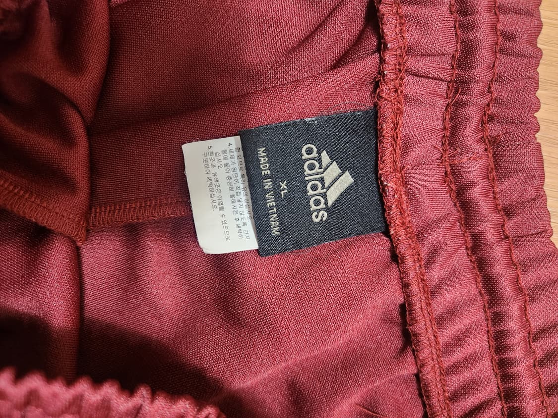 아디다스 삼선 트레이닝 바지 버건디 상품이미지4