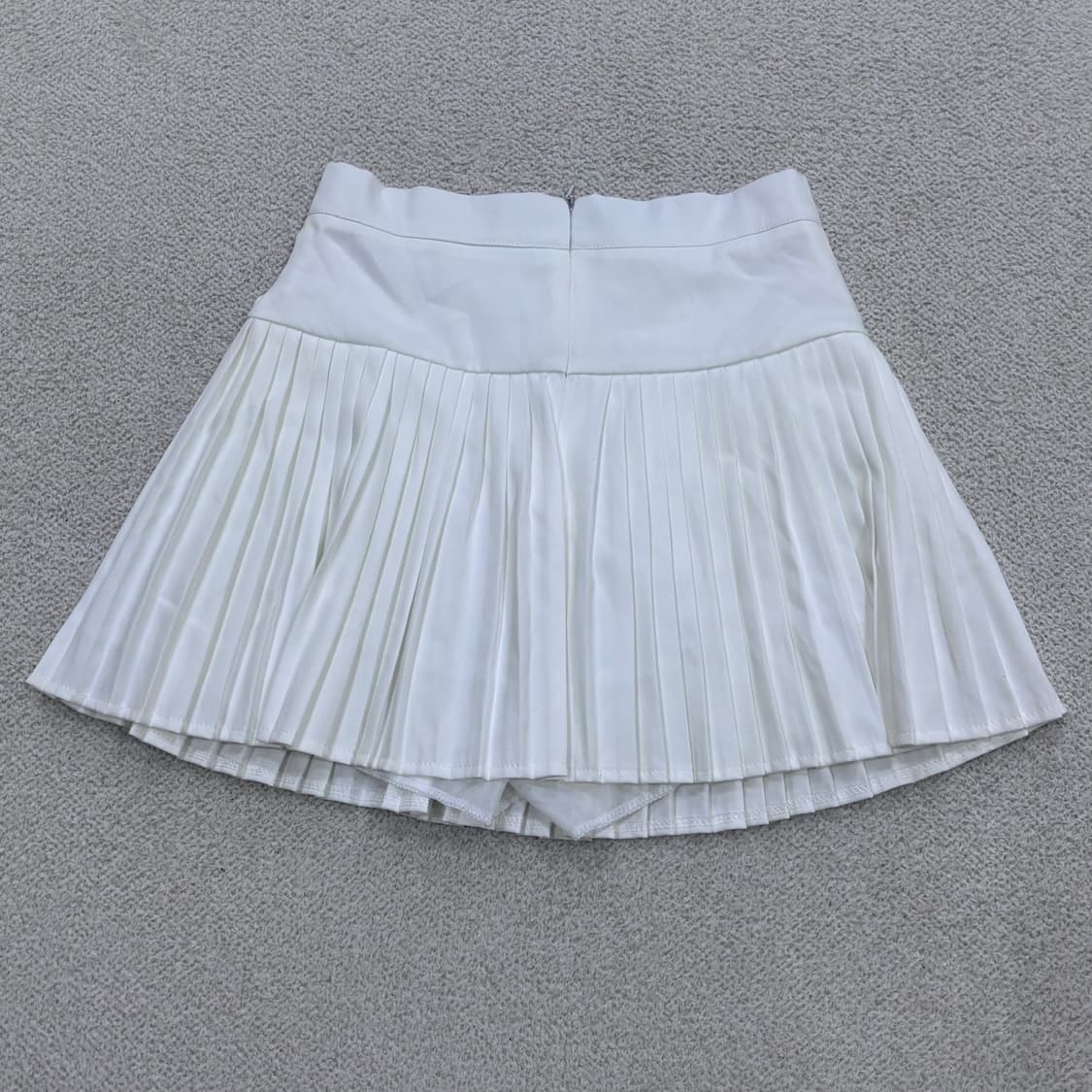 S 빈티지 화이트 여성 플리츠 스커트 0415E 상품이미지2