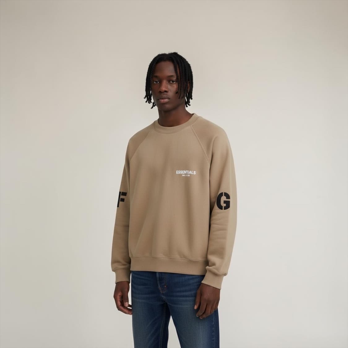 .S/ 피어오브갓 에센셜 FG 로고 맨투맨 상품이미지1