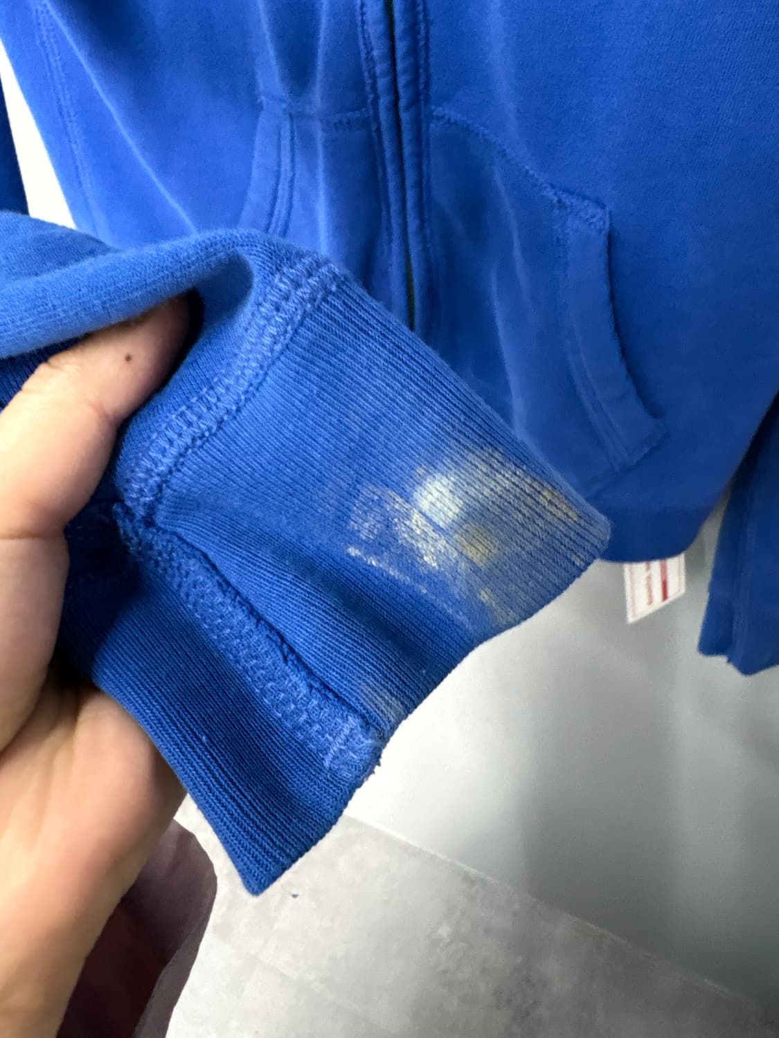 아베크롬비 슬림핏 자수로고 블루 후드집업 A3713 상품이미지6