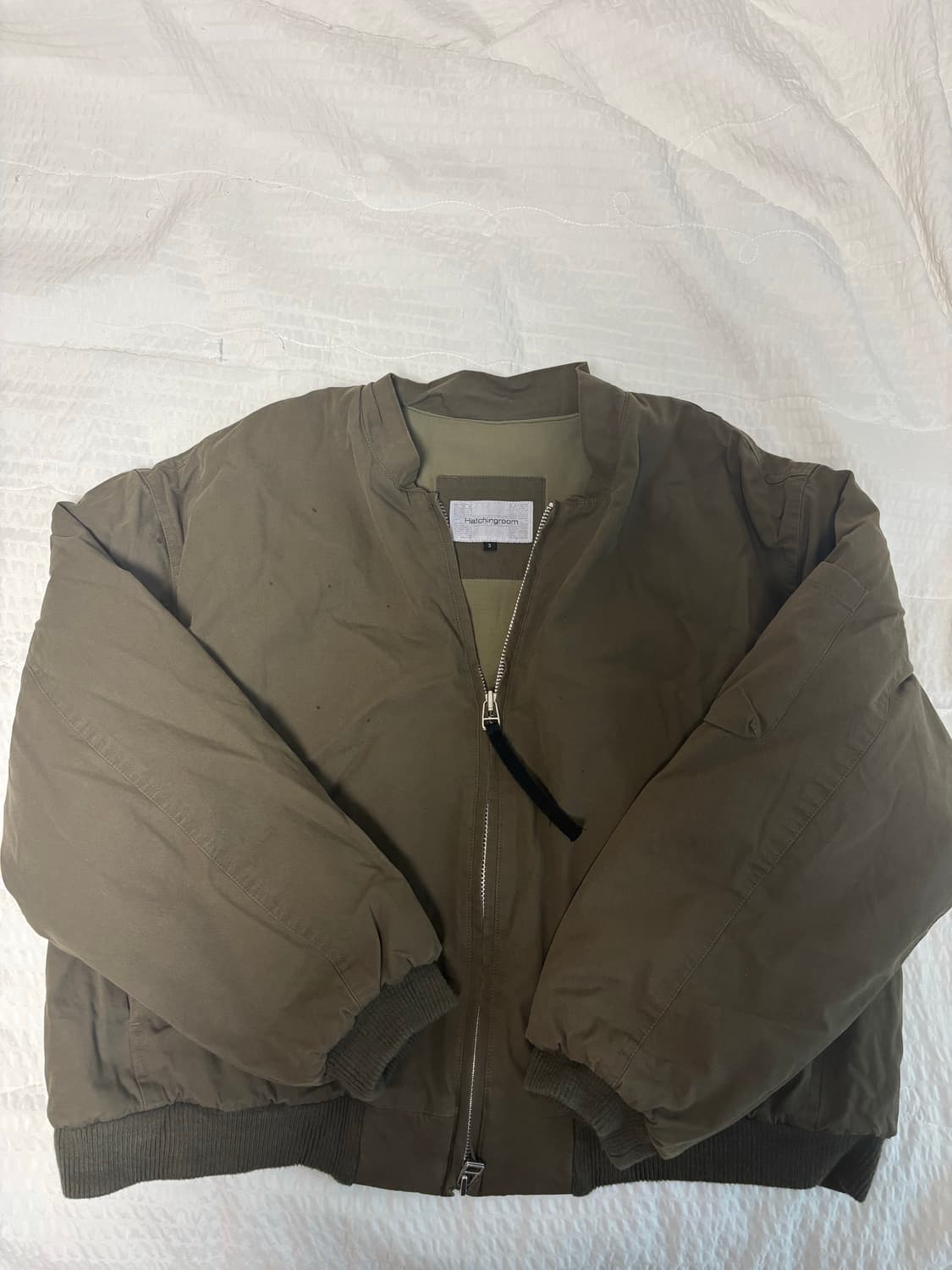 (3) 해칭룸 헤비 플라이트 자켓 카키 상품이미지1