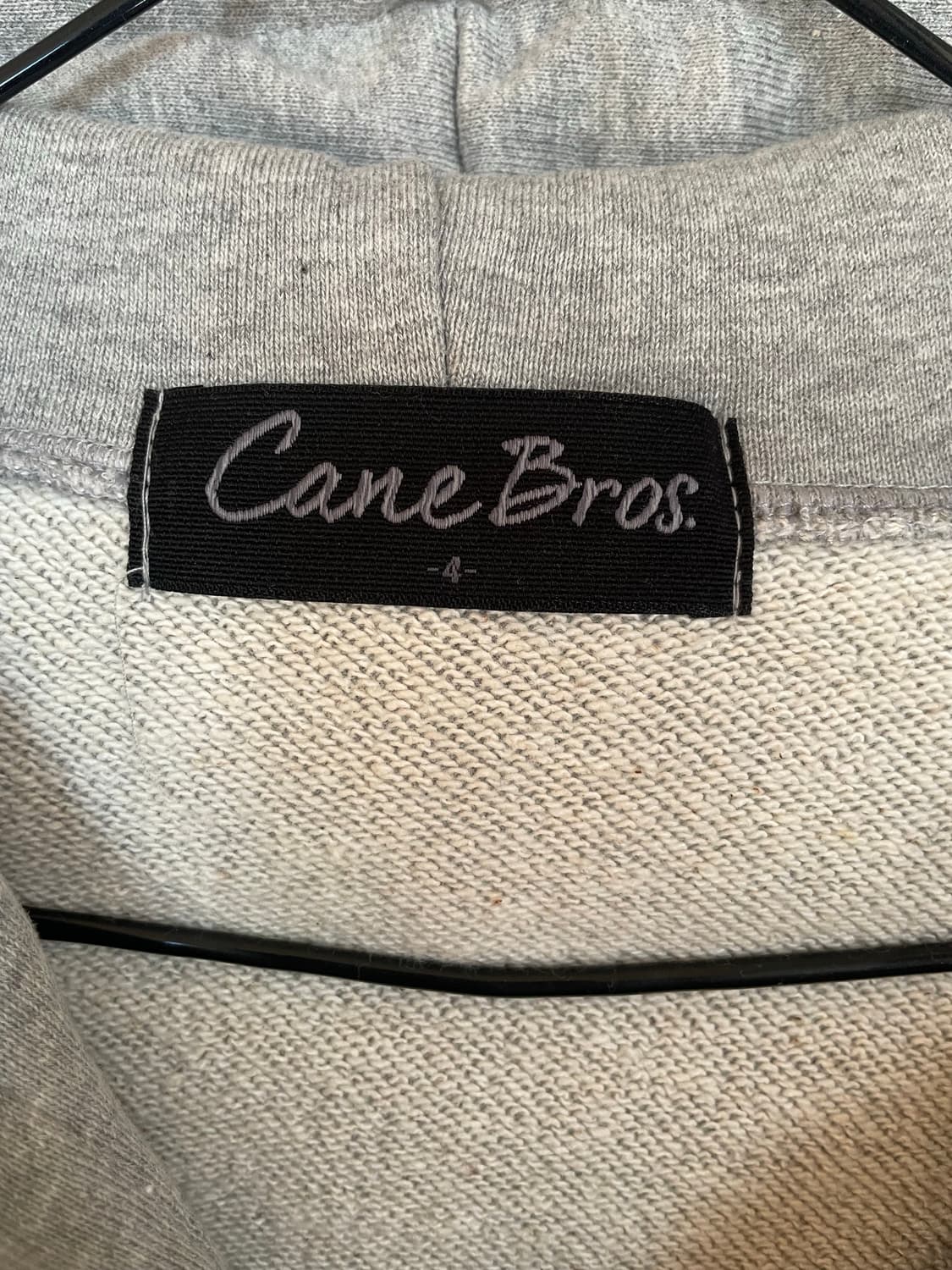 Canebros 아메카지 히피 그런지 펑크 패턴 그레이 후디 상품이미지2