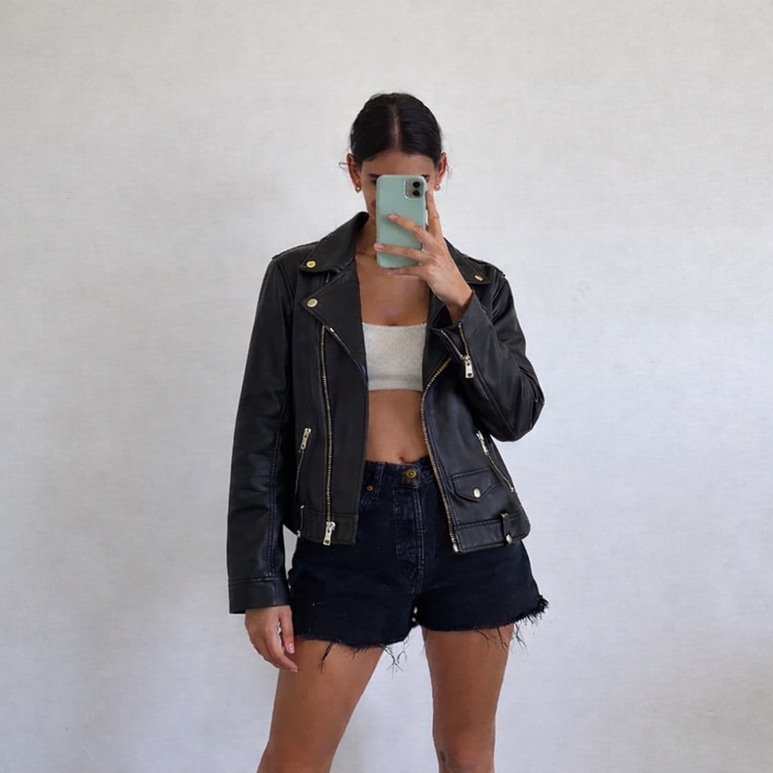 올세인츠 가죽 라이더 자켓 XS 상품이미지1