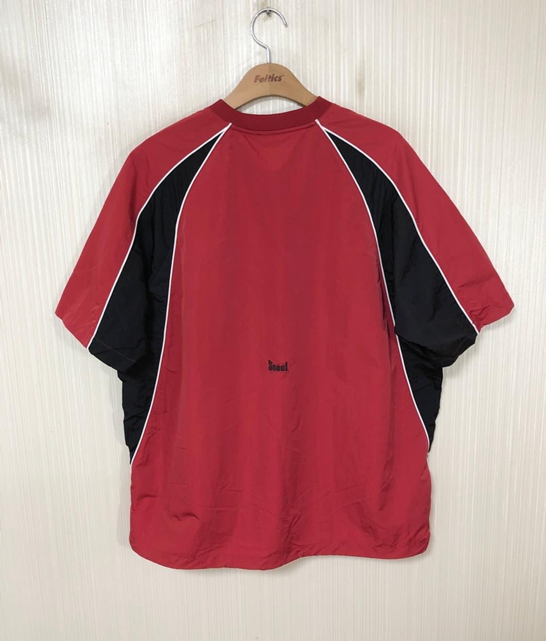 1993스튜디오XFC서울 파이핑 나일론 풀오버 레드 M 상품이미지8