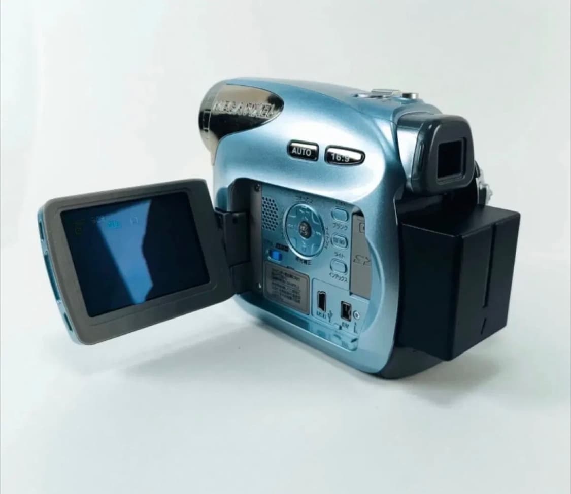 하늘색 Jvc miniDV 빈티지 캠코더 아쿠아블루 상품이미지2