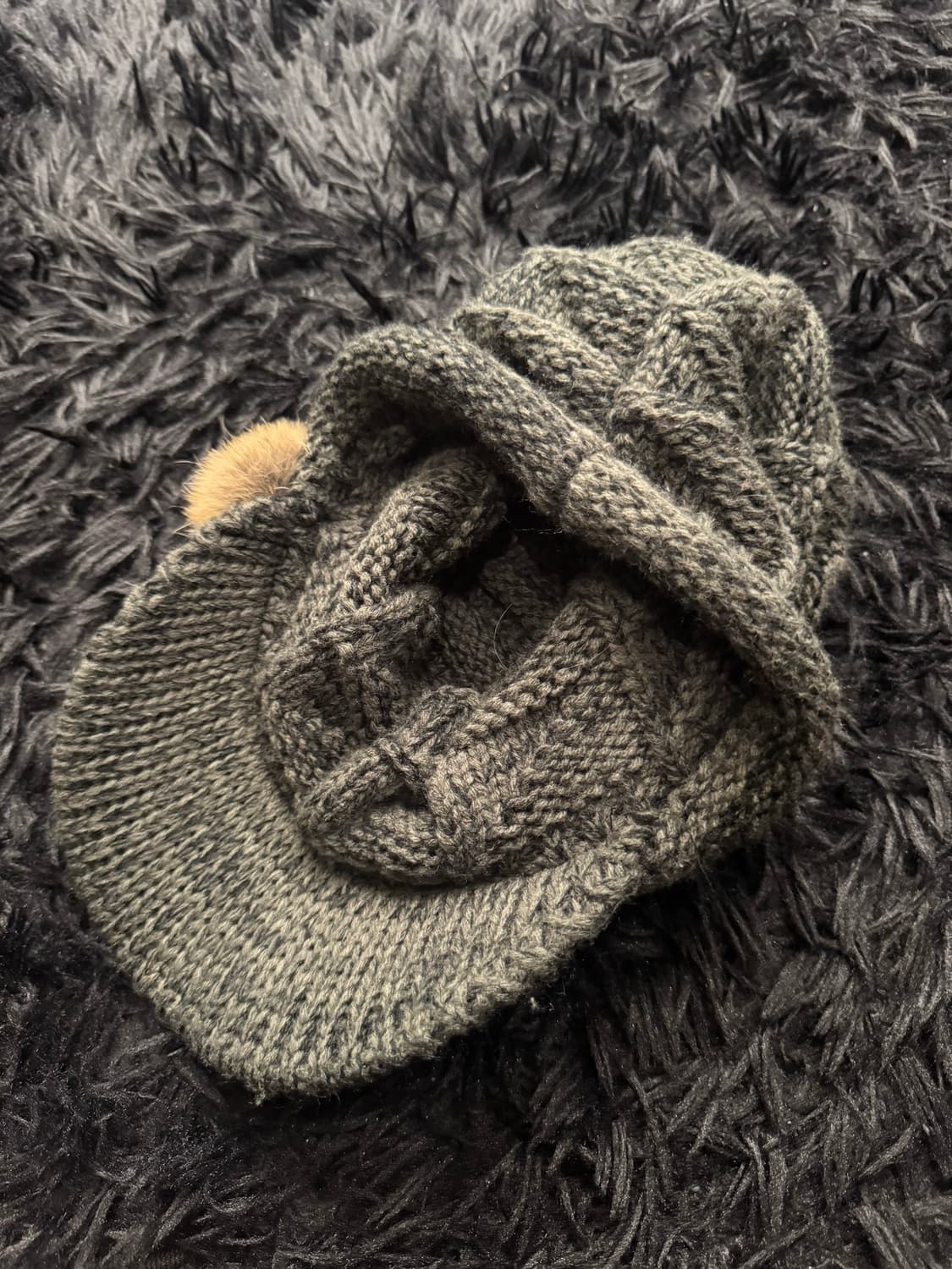 00s Vintage long knit beanie 상품이미지3