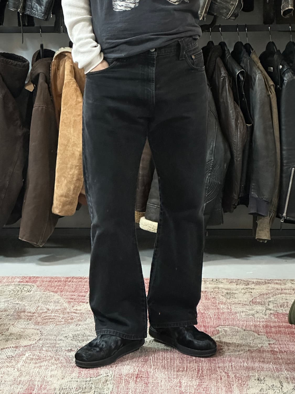 00’s 리바이스 517 블랙 부츠컷 플레어진 상품이미지10