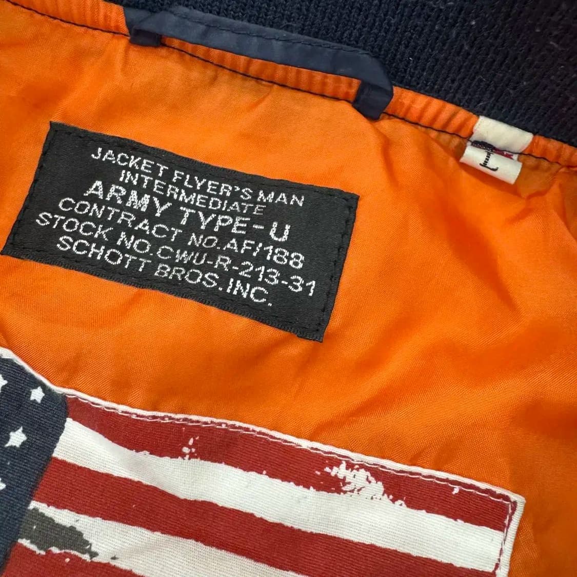 L SCHOTT 쇼트 퀼팅 MA-1 블루종 자켓  상품이미지6