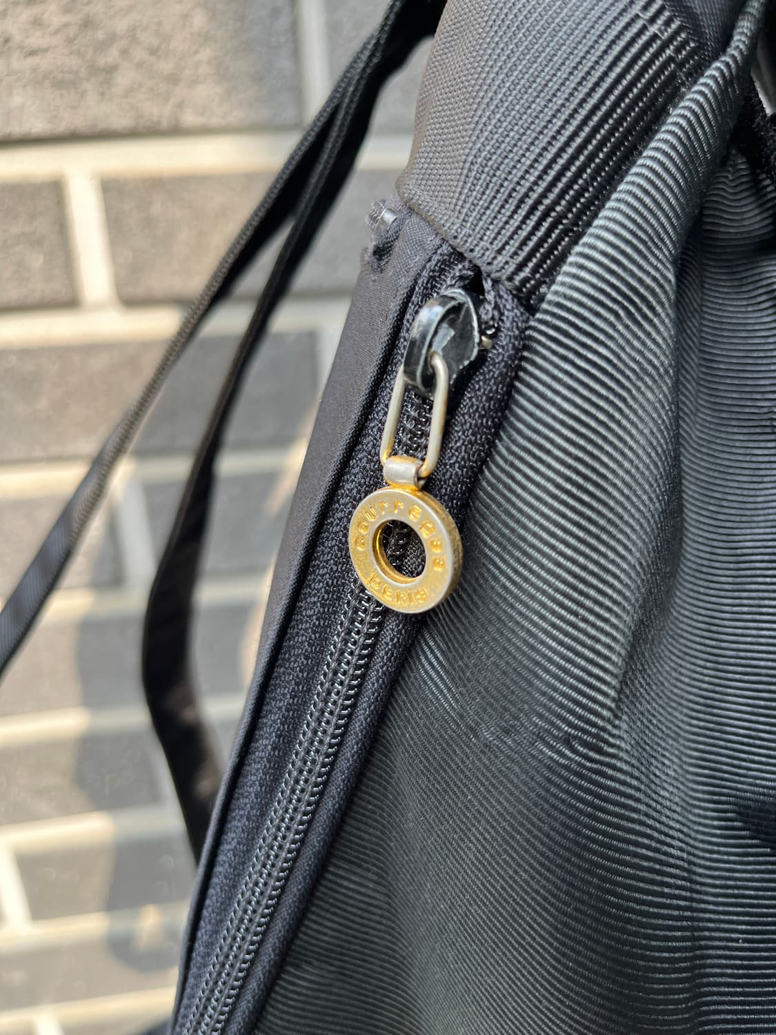 90s Courreges 꾸레쥬 로고 나일론 백팩 블랙 상품이미지8