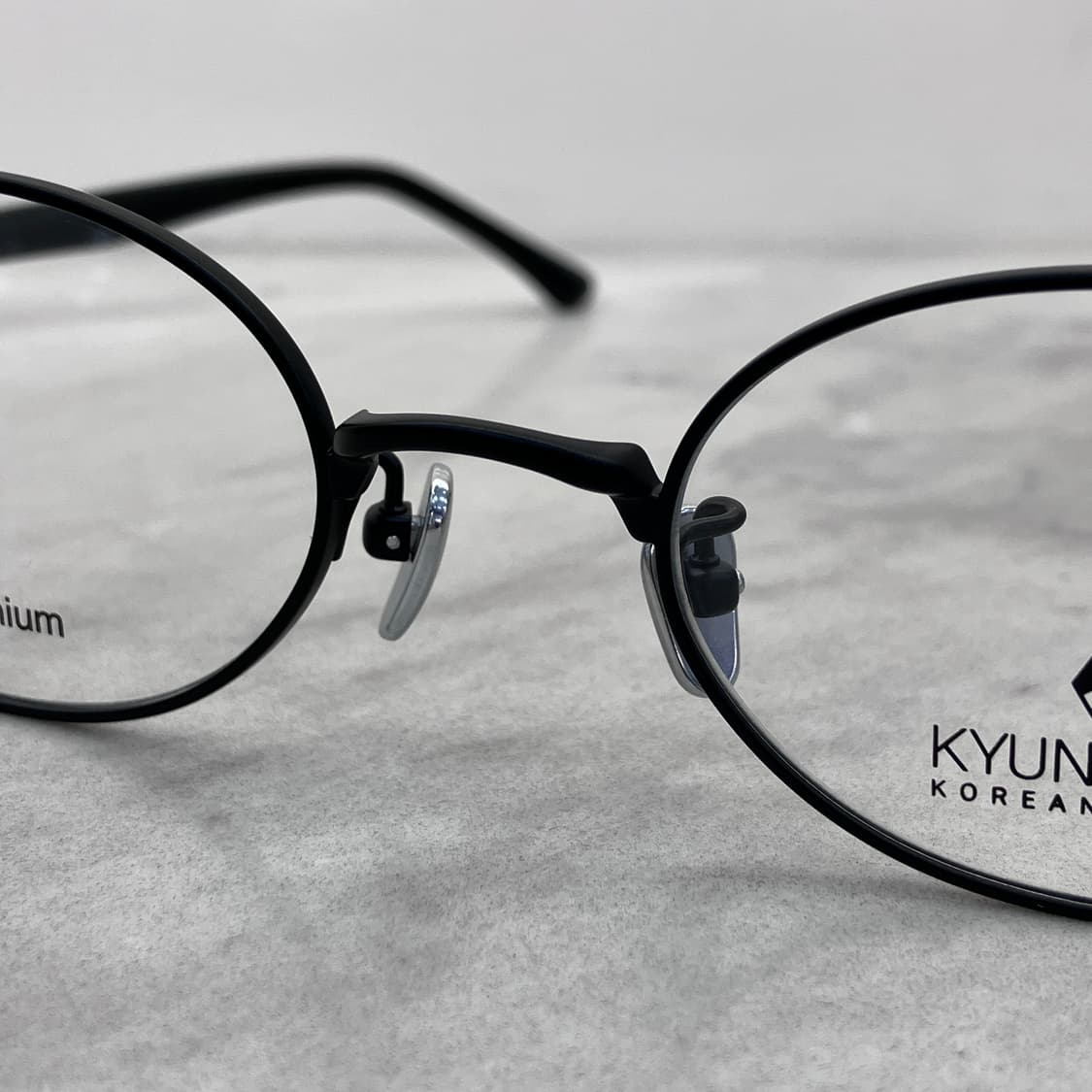 C31 경성 京城 어제 1919 블랙 오벌 메탈테 안경 상품이미지5