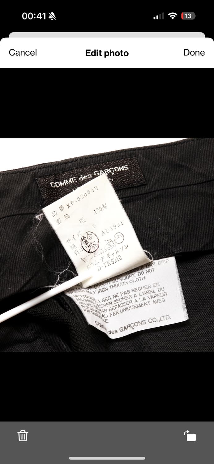 Comme des garçons homme plus trousers 상품이미지5