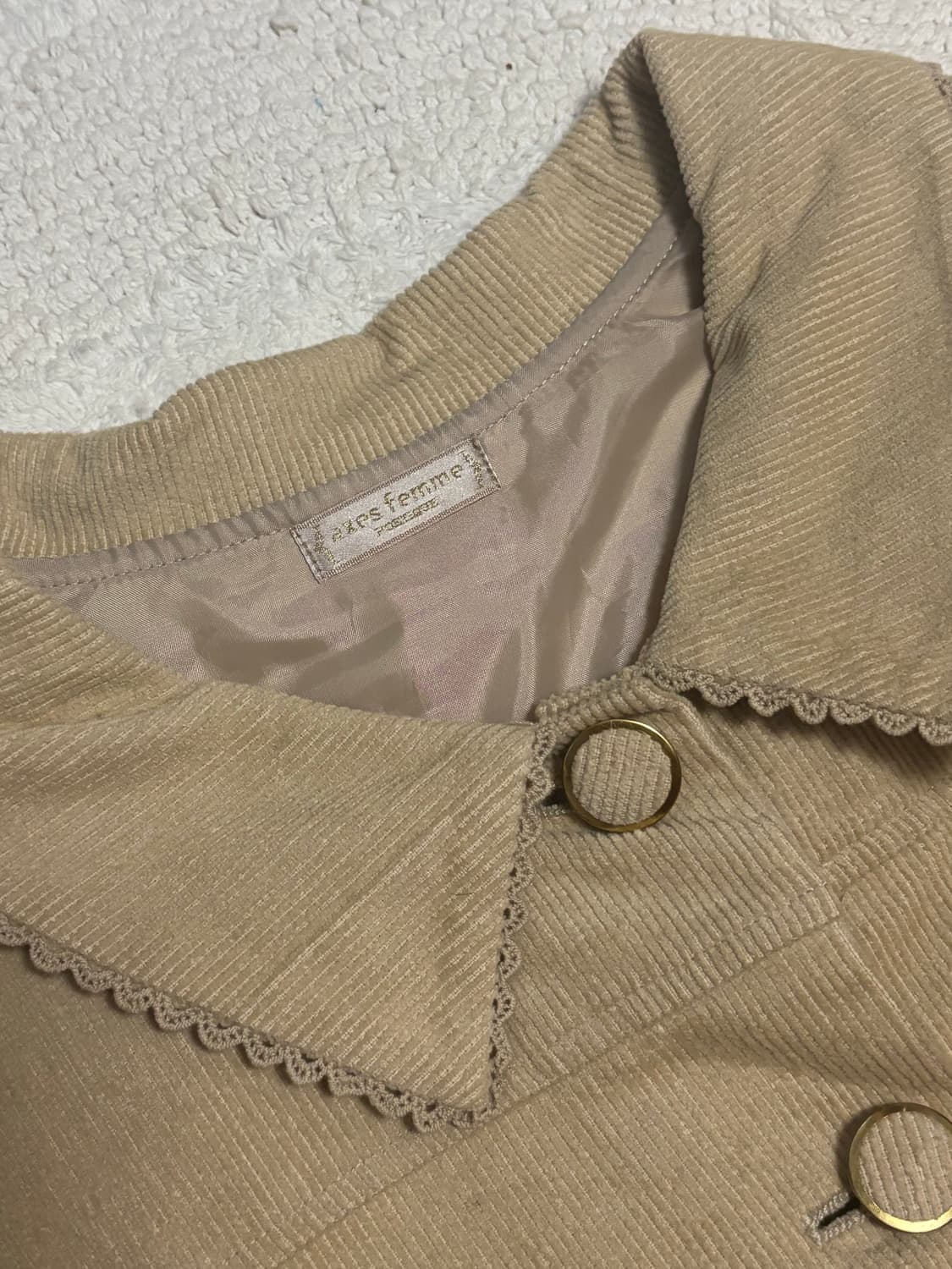 엑시즈팜 포에티크 골덴 자켓 라떼갸루 axesfemme poetique 상품이미지2