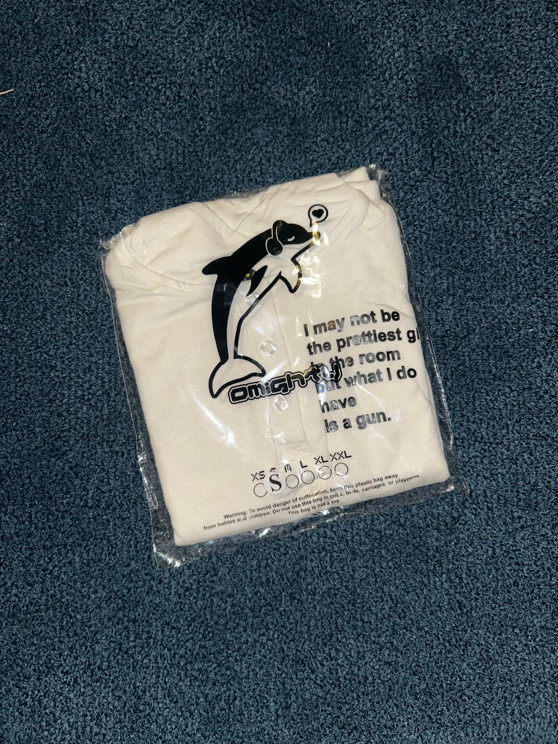 오마이티 화이트 폴로 티셔츠 새상품 상품이미지4