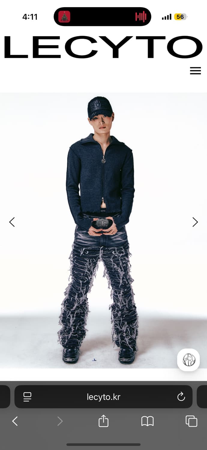 레씨토 니트 집업 차콜 상품이미지3