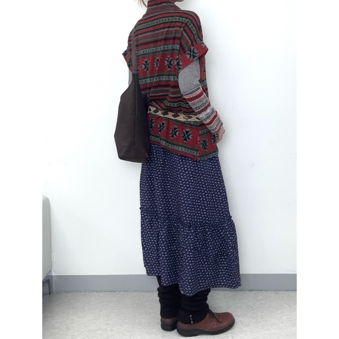 빈티지 블루 스커트 상품이미지3