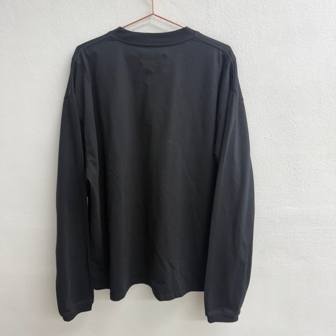 디프리크 cotton100 black 맨투맨 m 상품이미지5