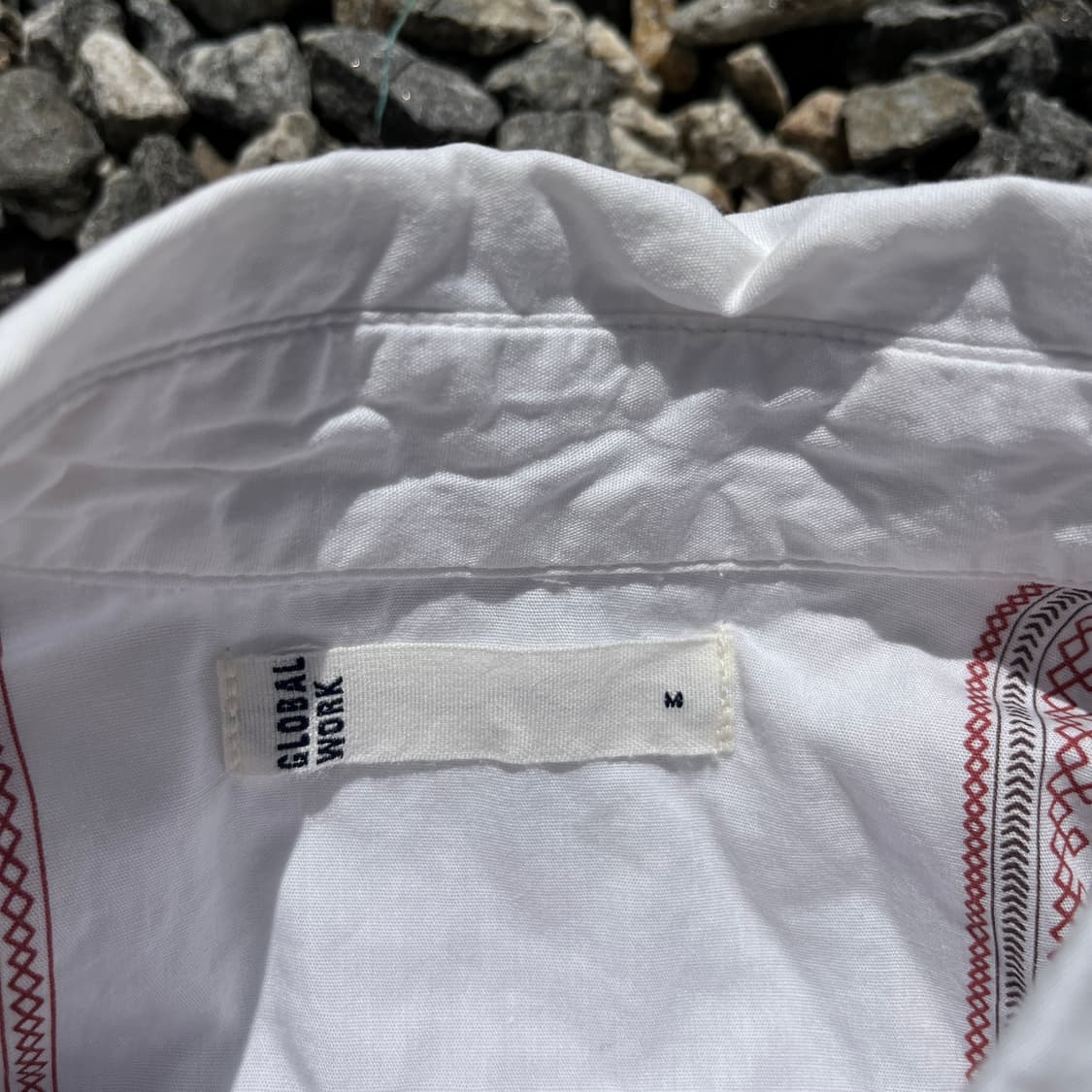 GLOBAL WORK 자수 패턴 셔츠 (실측확인) 상품이미지4