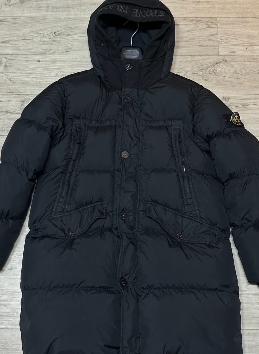 스톤아일랜드 크링클랩스 롱패딩 XL(105-110) 블랙 상품이미지4