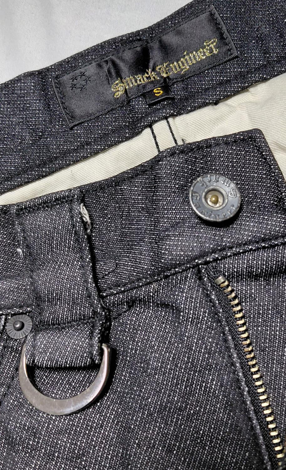 [희귀/S] SMACK ENGINEER 레오파드 패치 펑크 데님 상품이미지6