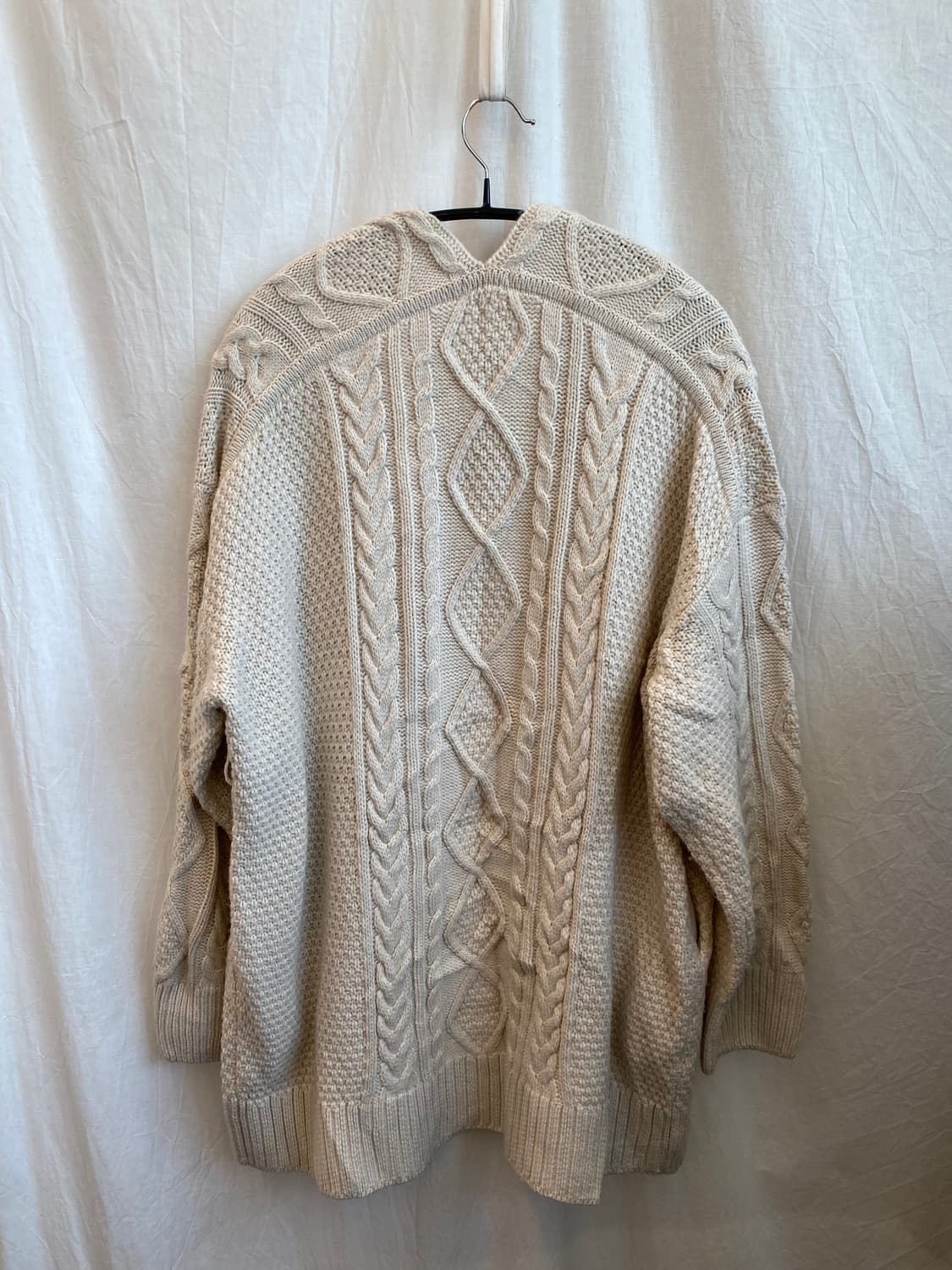 GU 화이트 니트 오픈가디건(XL) 상품이미지9