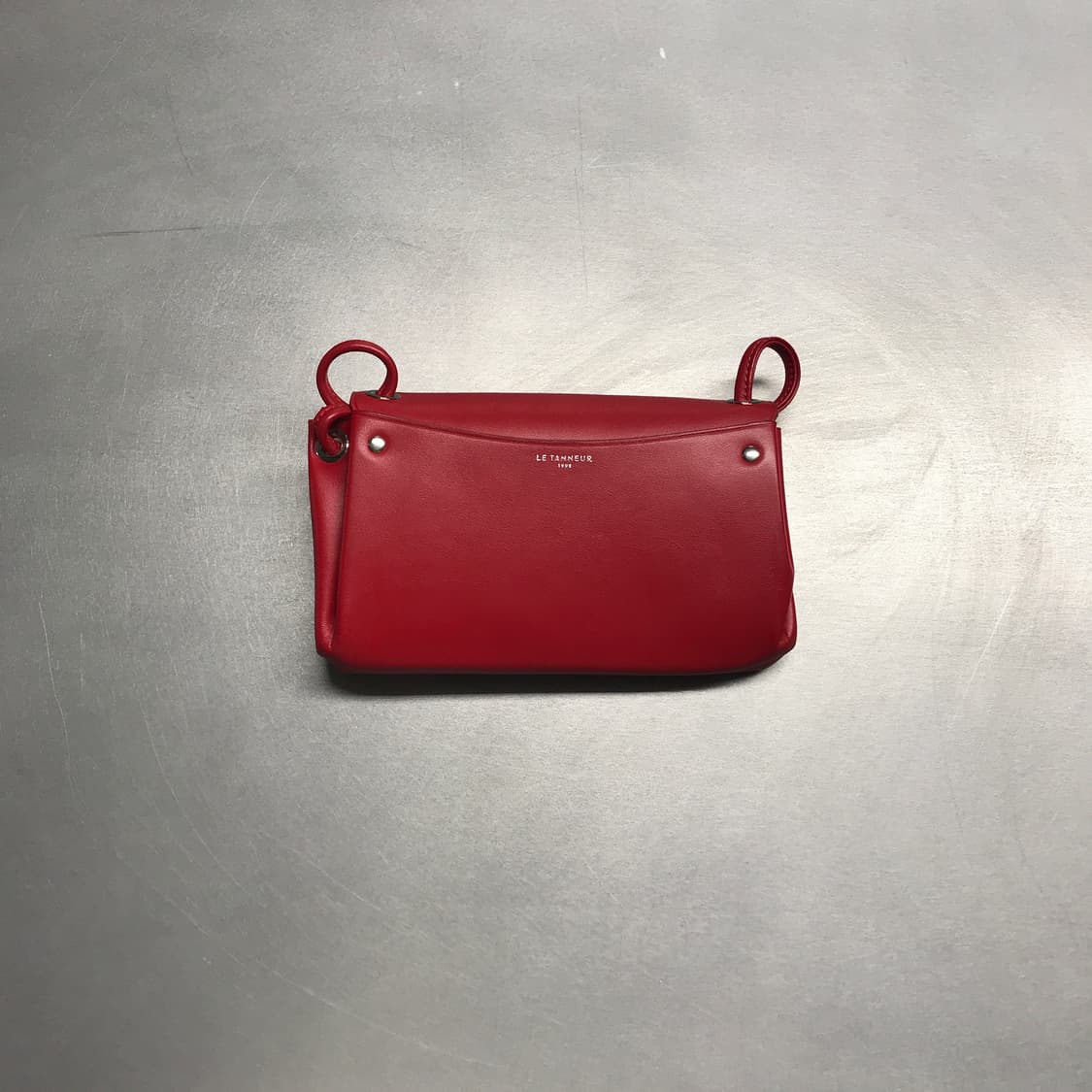 르 탄뉴 레더 숄더백 레드 상품이미지6
