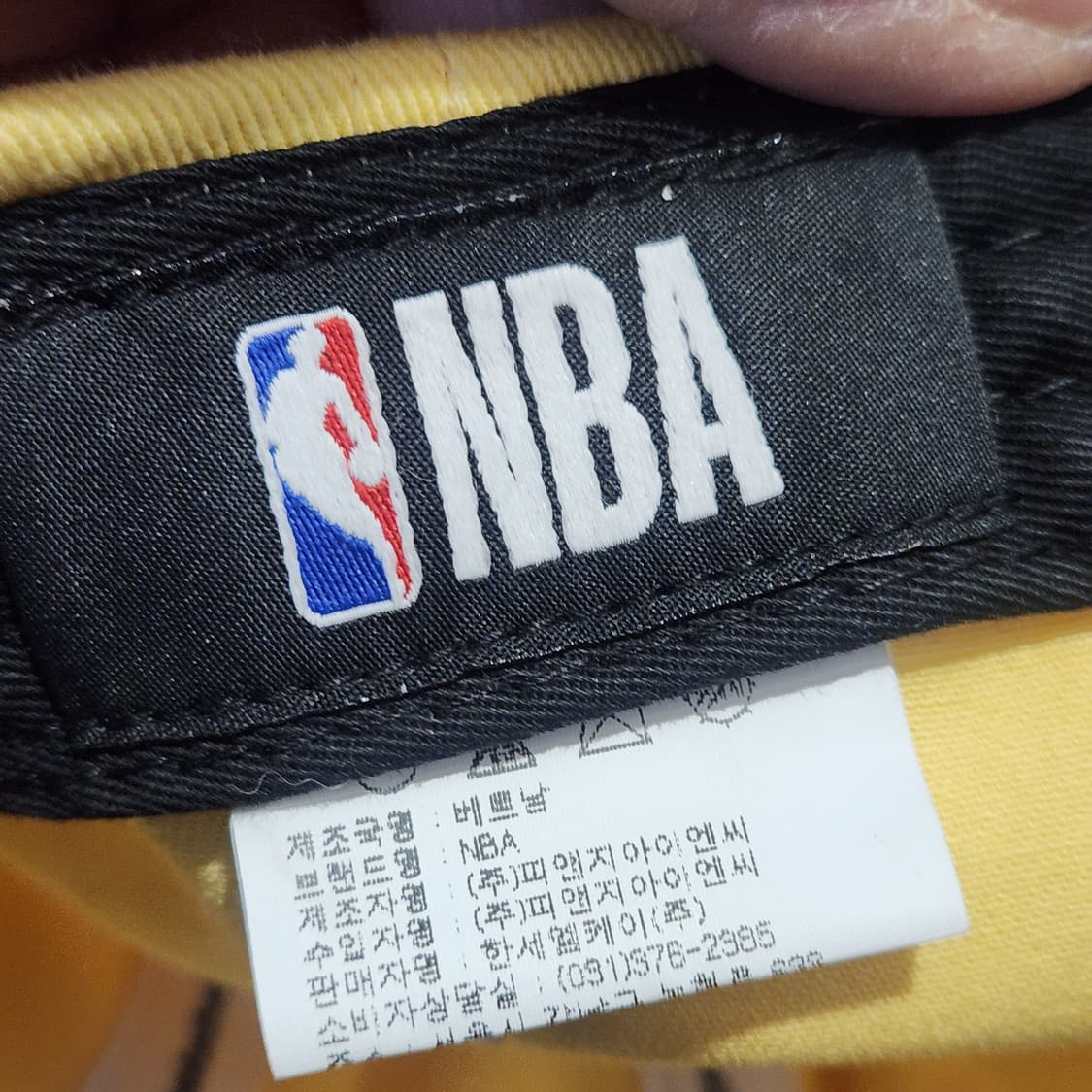 NBA LA 레이커스 옐로우 볼캡 | 파스텔 옐로우 포인트 캡 상품이미지7