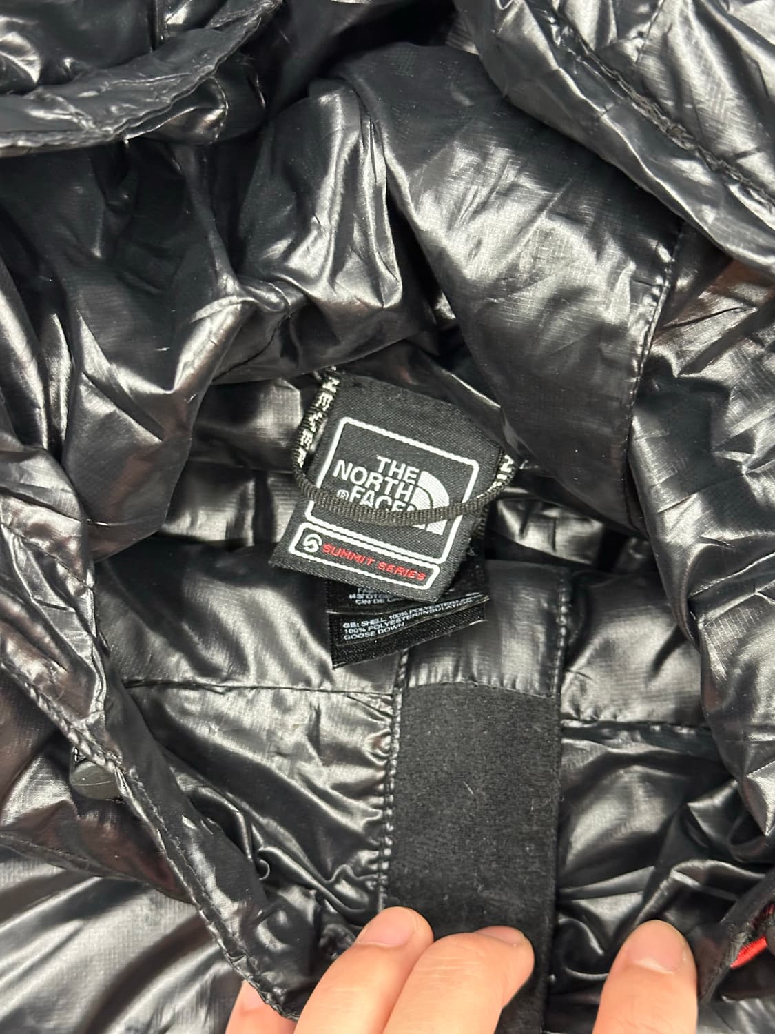 XL)노스페이스 써밋 구스다운 유광 후드경량패딩 상품이미지5