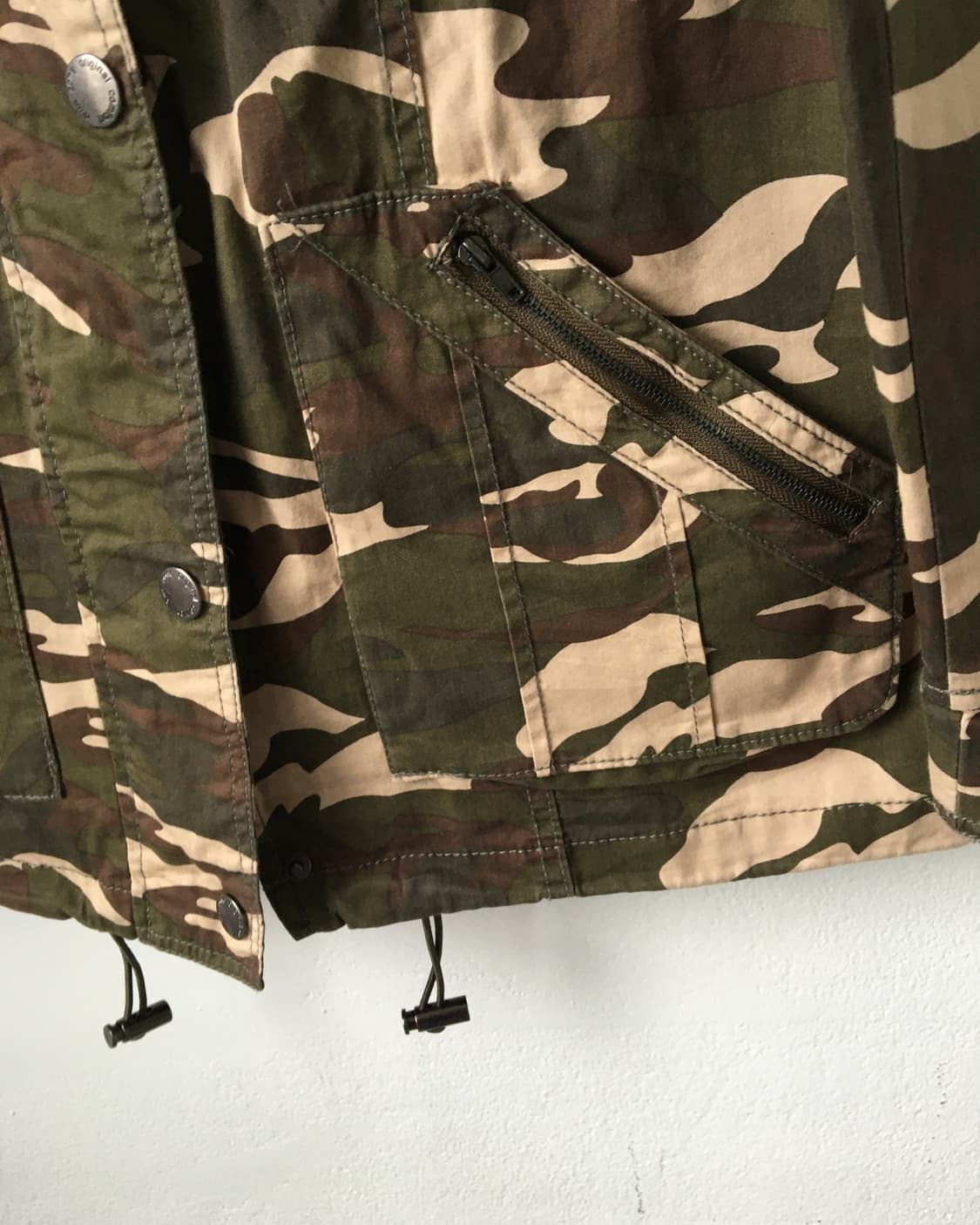Camo pattern high neck jacket 상품이미지5