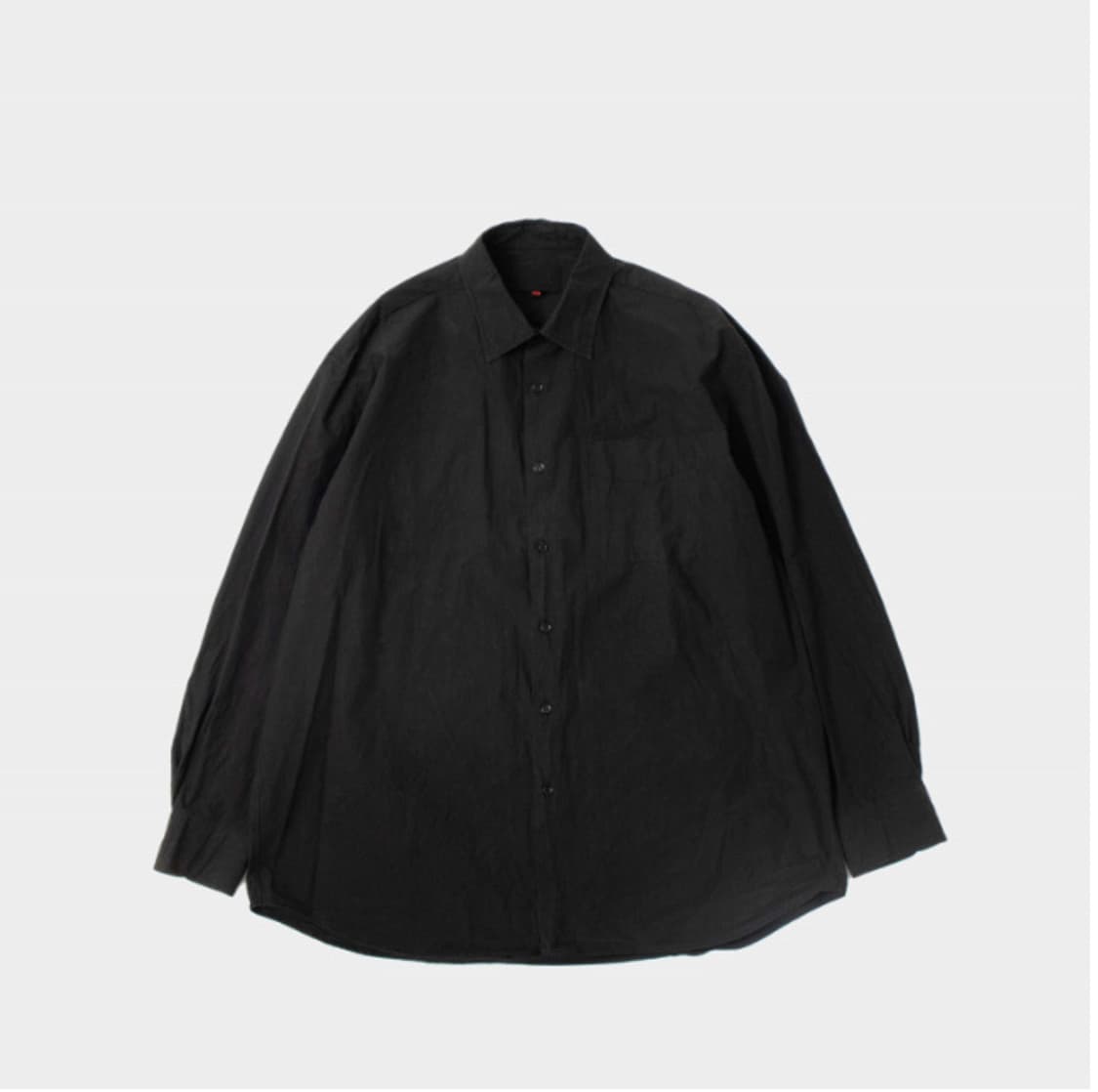 [M] 요코사카모토 레귤러 카라 셔츠 블랙 상품이미지1