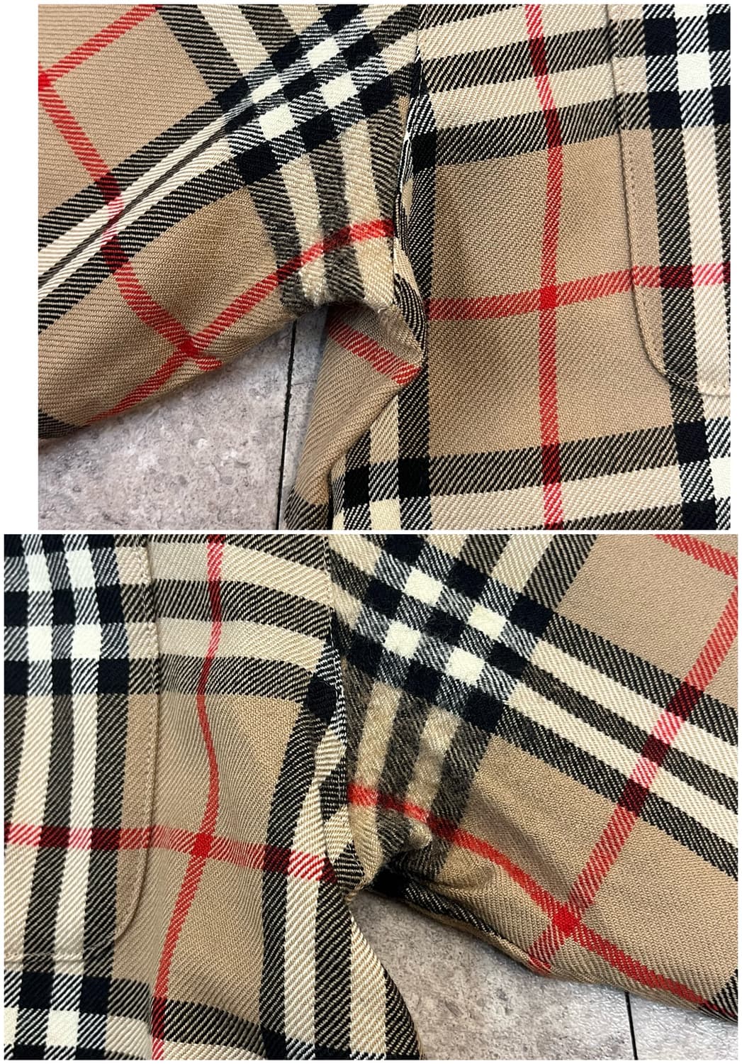 버버리 울 체크 셔츠 #csz3235 상품이미지9