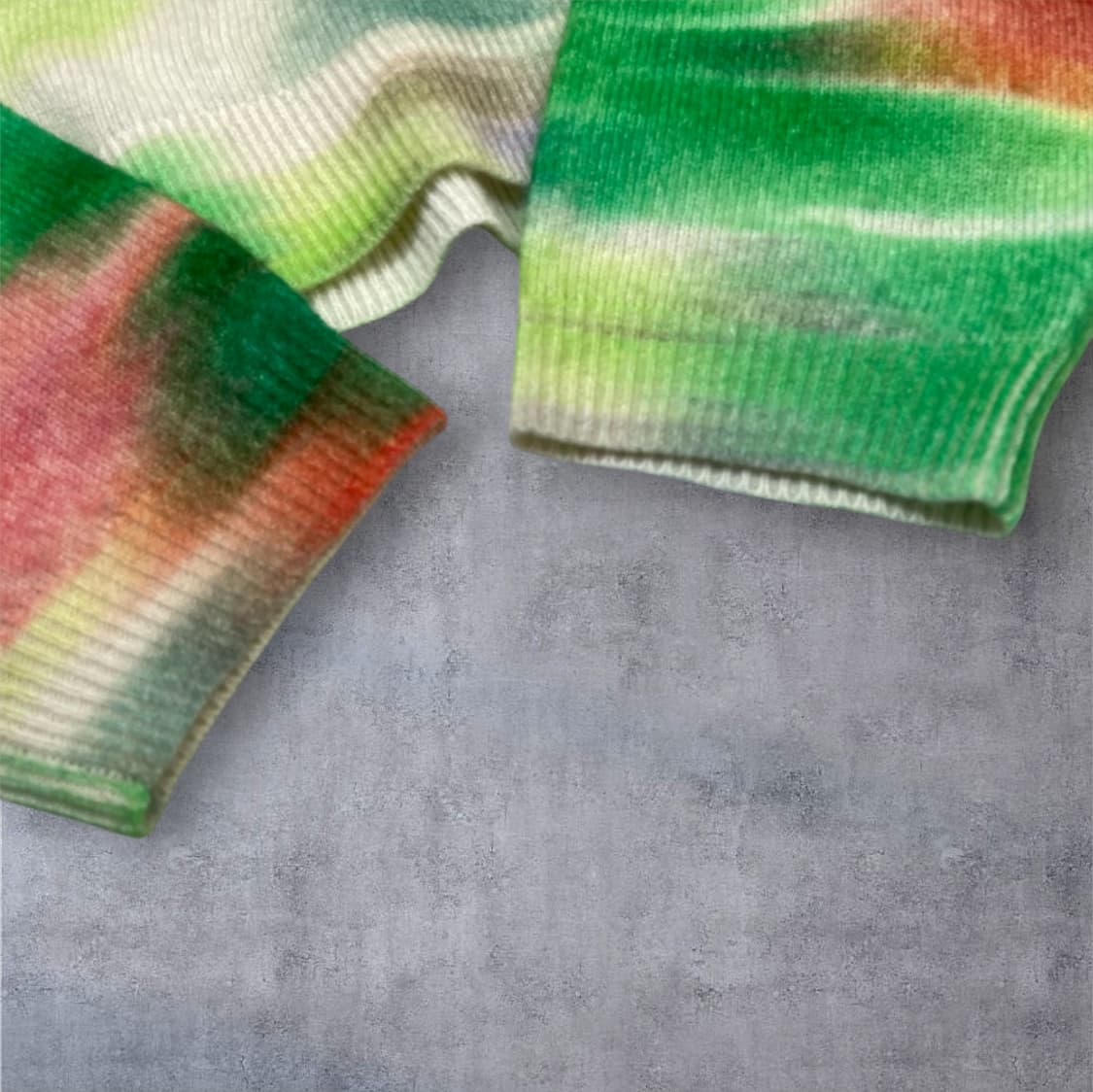 필크로 Pilcro 멀티컬러 타이다이 캐시미어 크롭 니트 XS 상품이미지5