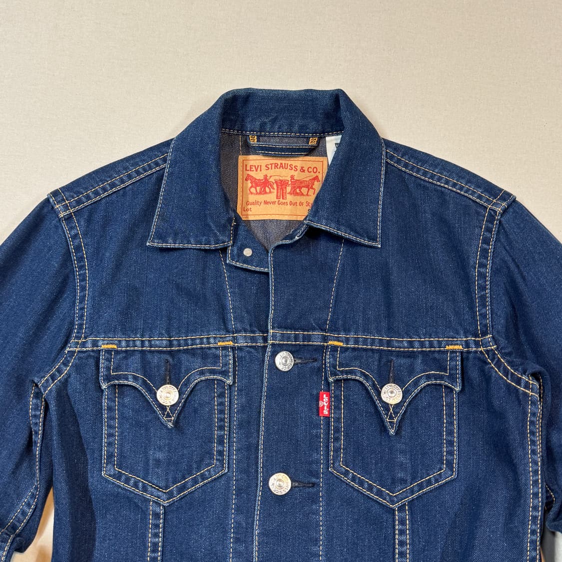 S) 리바이스 아이코닉 데님자켓 TYPE 1 진청 데님 청자켓 상품이미지3
