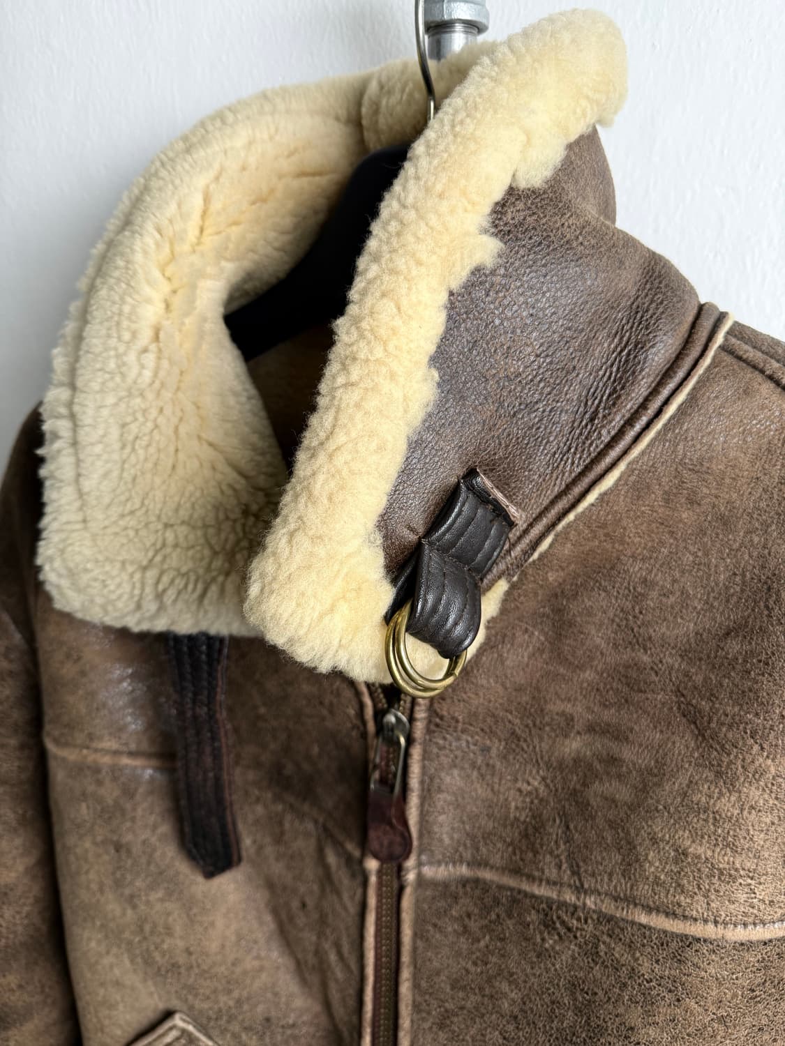 90S AVIREX SHEEPSKIN B-6 LEATHER JACKET 상품이미지5