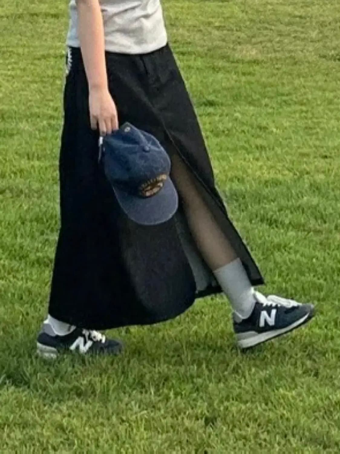 999휴머니티 데님 롱 맥시 스커트 상품이미지9