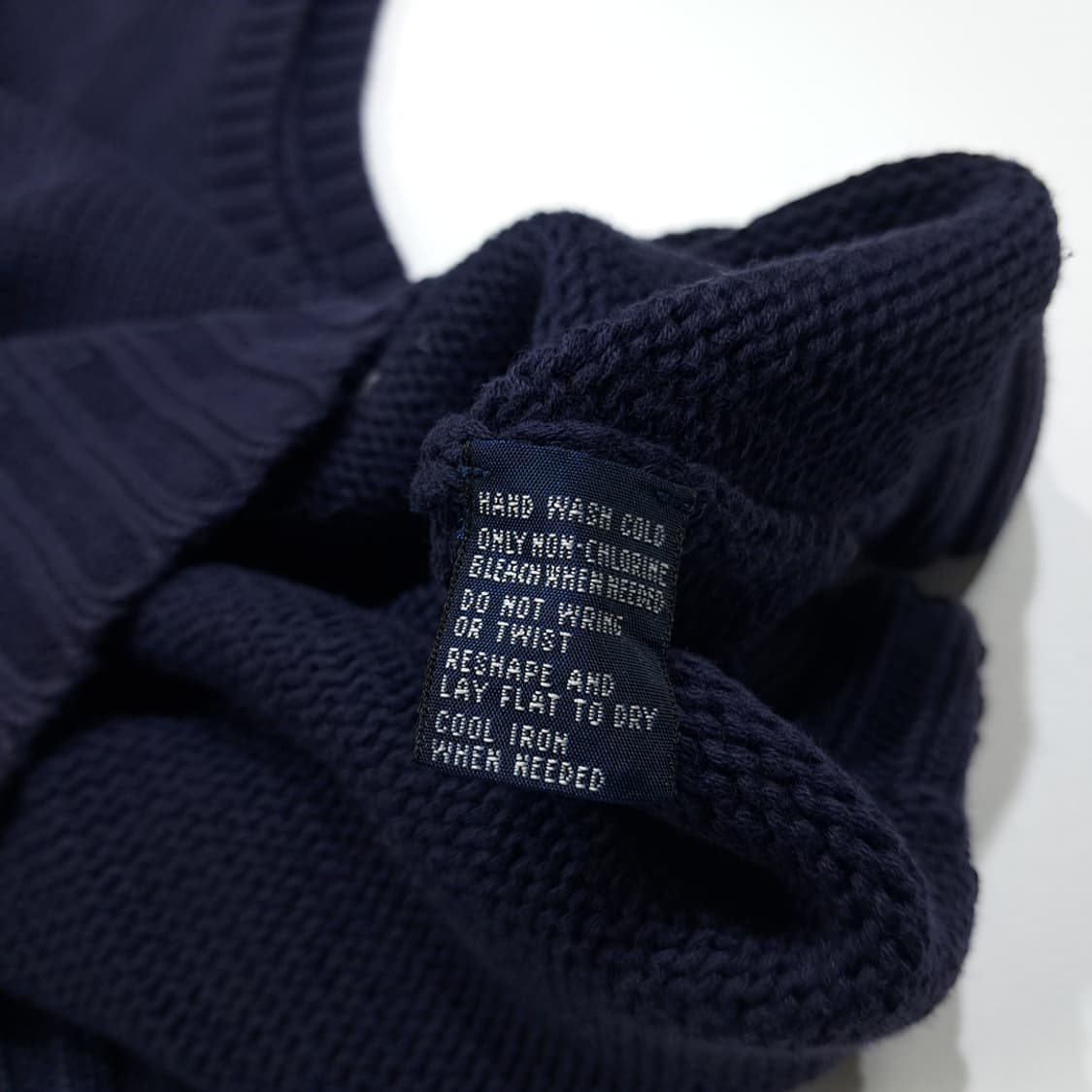 CL187 XL 폴로 코튼 V넥 니트 베스트 상품이미지5