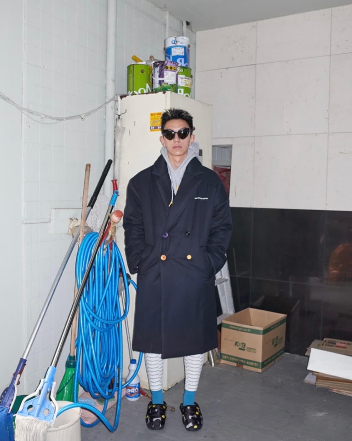 더뮤지엄비지터 패디드더블코트 s 상품이미지3