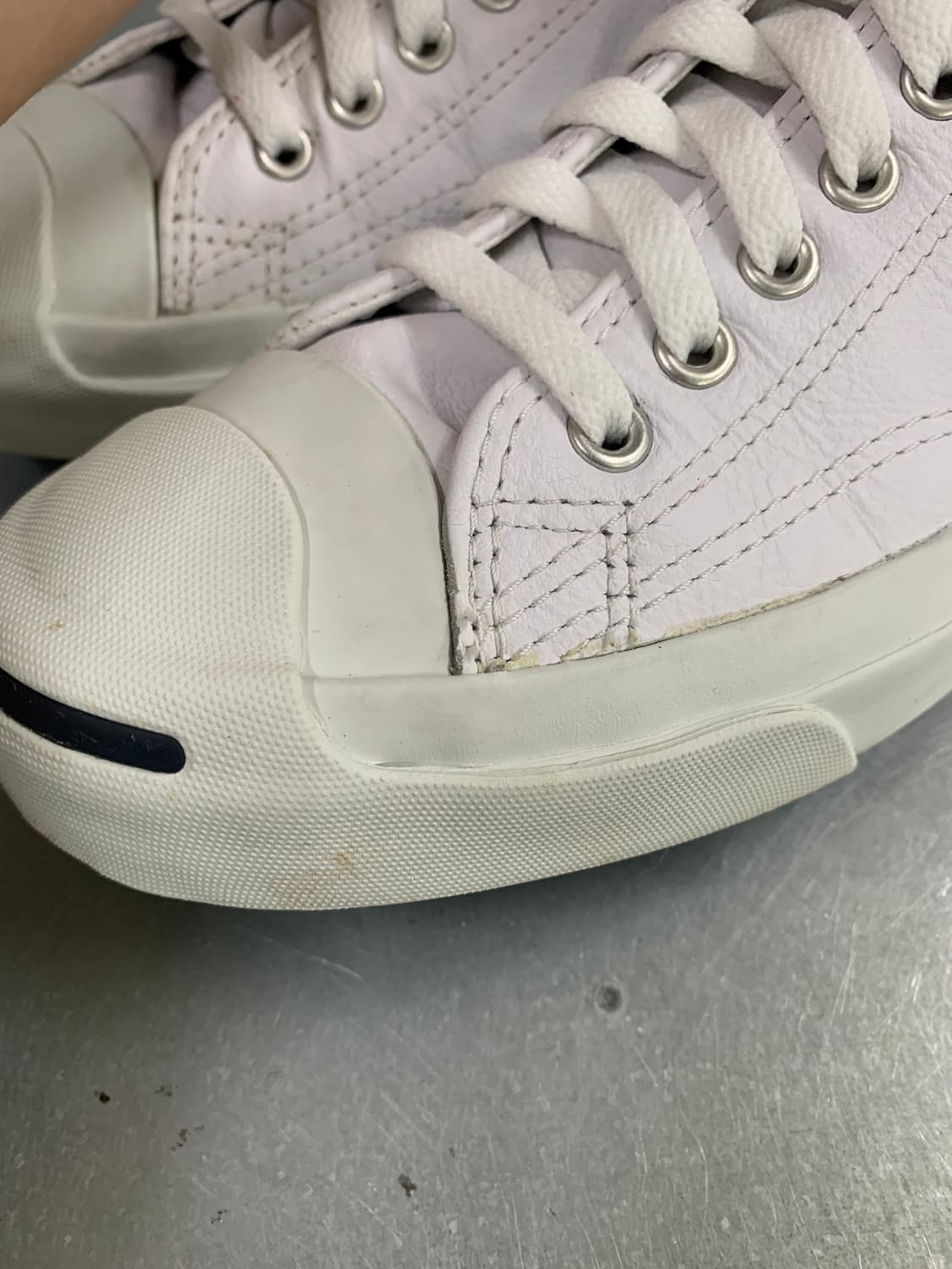 컨버스 잭퍼셀 레더 화이트 265 상품이미지8