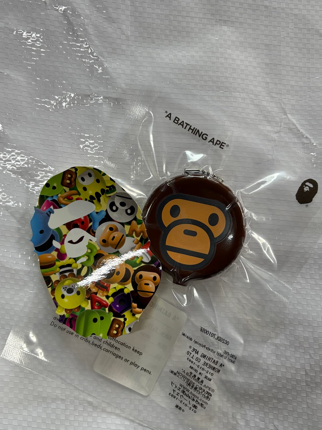 [국내배송/미개봉새상품] bape 베이프 마일로 코인케이스 키링 상품이미지1