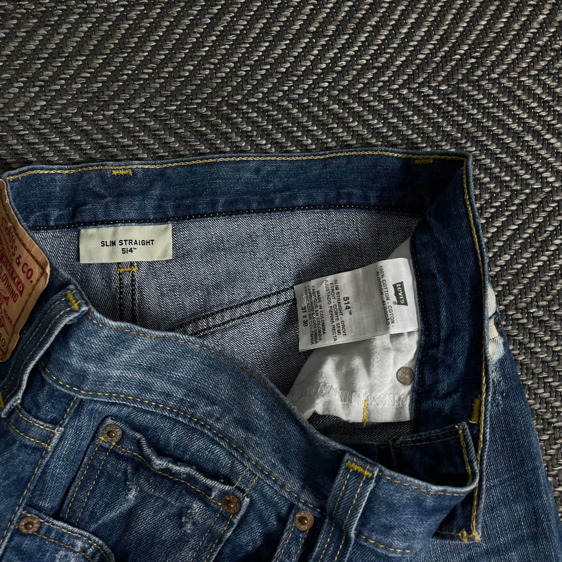 리바이스 514 블리치드 타이다이 데님 팬츠y 3652 상품이미지7