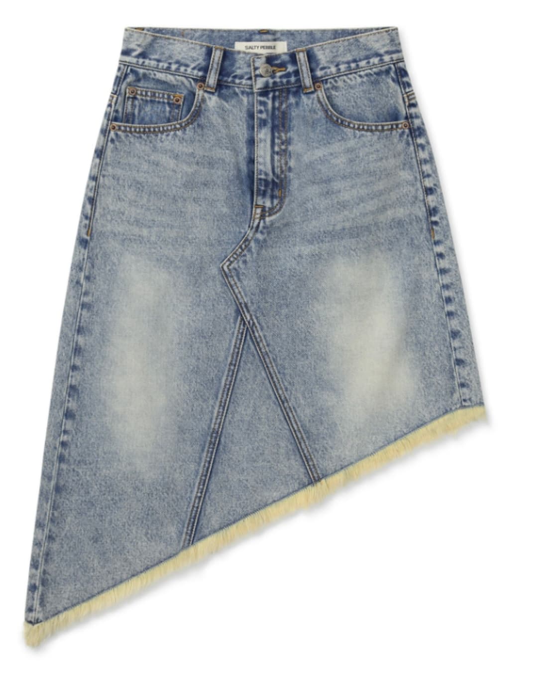 솔티페블 오블리크 데님스커트 상품이미지5