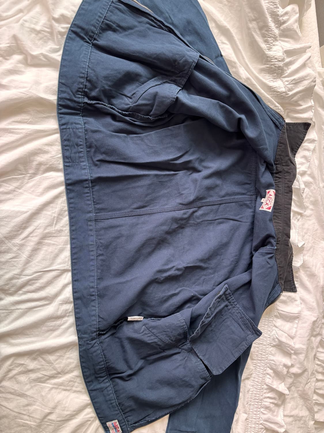 AECA Vintage Canvas Work Jacket Navy 상품이미지6