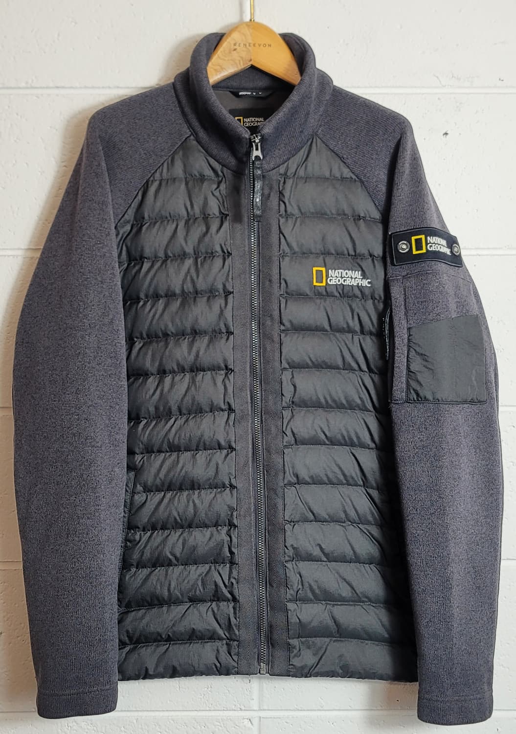 내셔널지오그래픽 구스다운(거위털) 니트패딩자켓 판매 상품이미지1