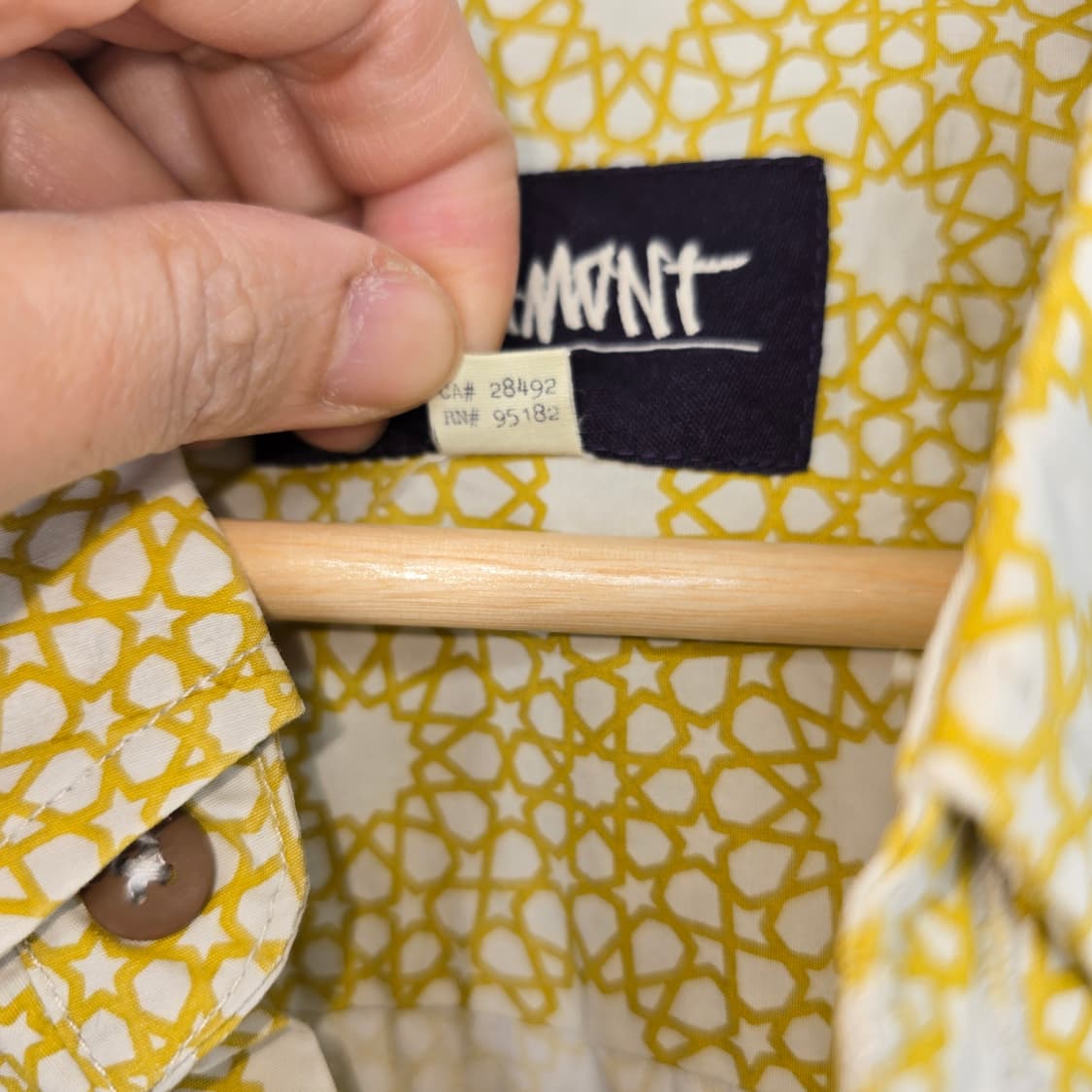 ALTAMONT 패턴 셔츠 / 옐로우 그래픽 셔츠 상품이미지3