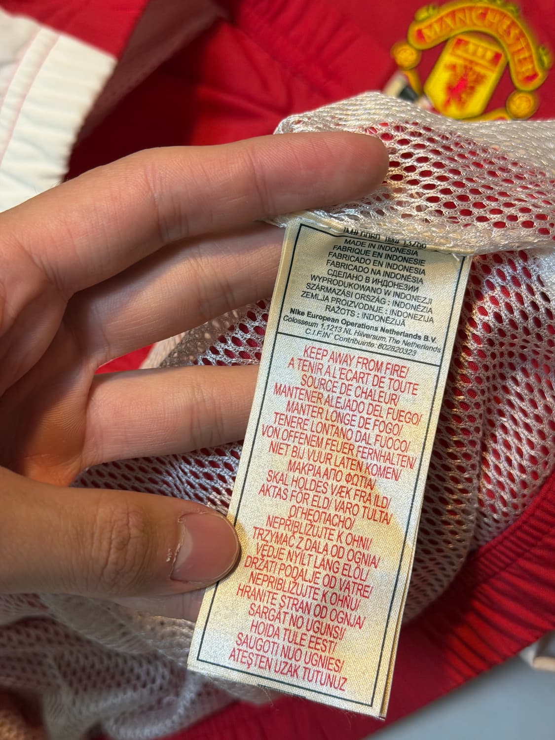 나이키 04-05 맨유 초희귀 바람막이 흰빨 상품이미지5