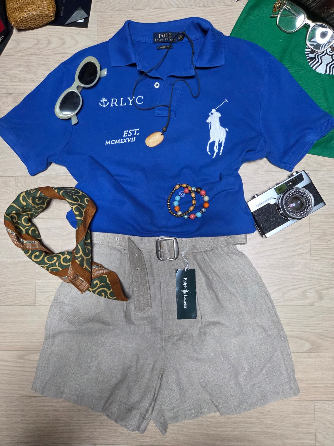 (여성용 )POLO RALPH LAUREN 카라티 반팔 티셔츠  상품이미지3