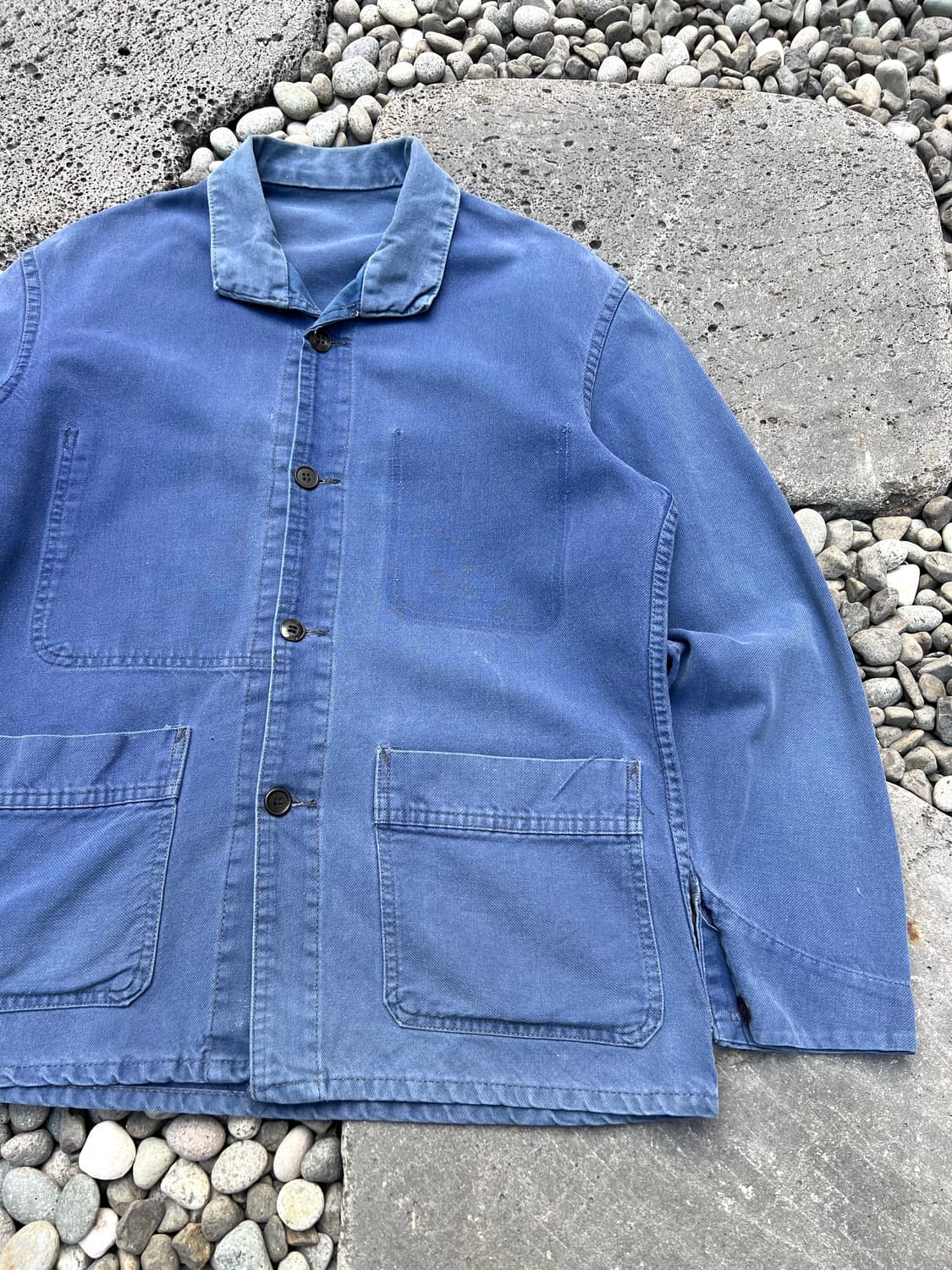 OLD FADED BLUE WASHING FRENCH 프렌치워크자켓 상품이미지5