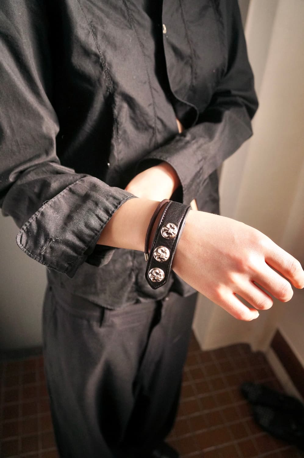 크롬하츠 레더 팔찌 상품이미지4