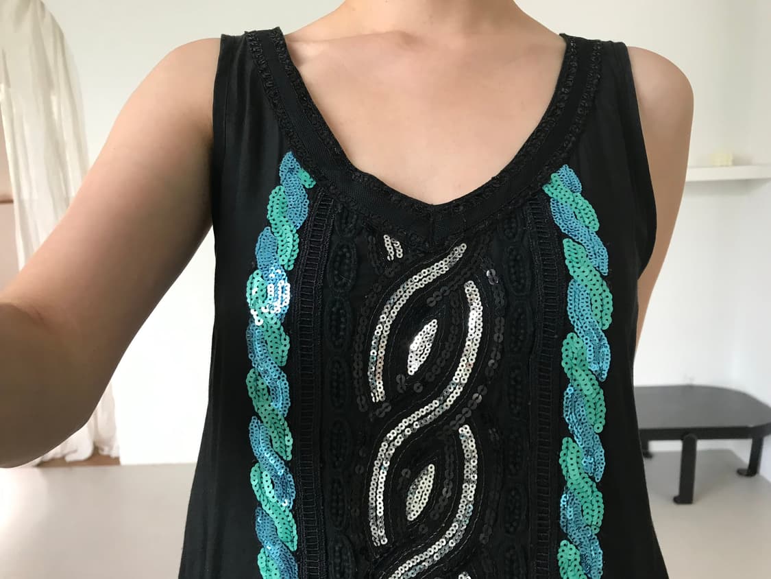 vintage spangles pocket sleeveless 상품이미지4