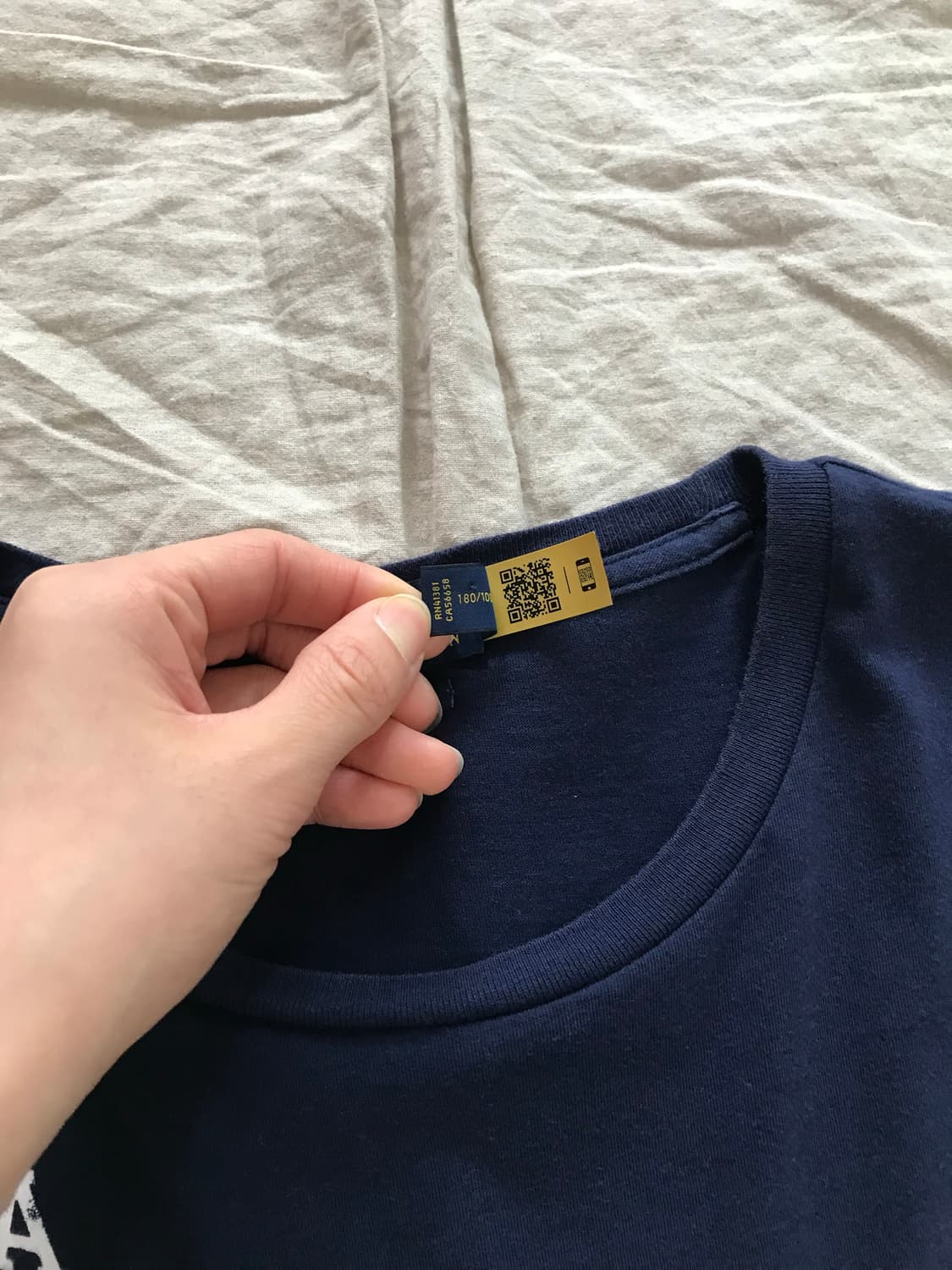 폴로 랄프로렌 빅포니로고 성조기 반팔티 QR코드택 상품이미지8